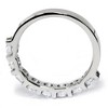 Pompeii3 1 1/2 Ct U Shape Prong Diamond Wedding Ring 14K White Gold - 2 of 4
