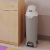 Hands Free Tall Diaper Pail with Airtight Lid - Durable & Odorless Diaper Disposal, Holds up to 60 Newborn Diapers, Refill With Any Bags - Gray - 3 of 4
