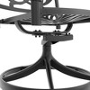 PAGED Metal Patio Dining Chairs Set of 2 Outdoor Swivel Chair with Breathable Fabric for Outdoor - 3 of 4