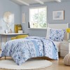 Gulches Full Queen Floral Striped 3 Piece Duvet Cover Set - 3 of 4