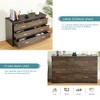 CAVINAS Double Column 6-Drawer Dresser with 3 Rows,Modern Storage Closet Dresser for Bedroom,Metal Handle - 4 of 4