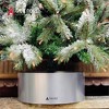 Tree Nest Metal Tube Christmas Tree Stand for Artificial Trees, Silver, Medium - 3 of 4