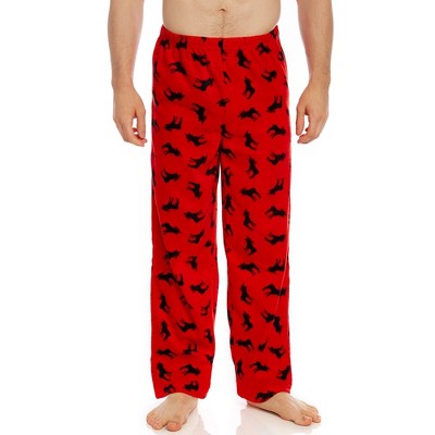 Leveret Mens Fleece Christmas Pants Moose L : Target