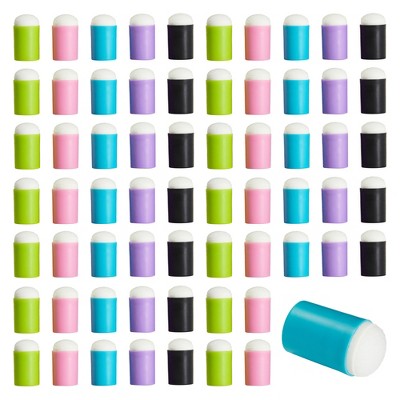 Bright Creations 75 Piece Colorful Finger Painting Sponge Daubers for Stamping, DIY Crafts Ink and Paint Set