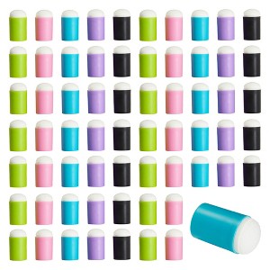 Bright Creations 75 Piece Colorful Finger Painting Sponge Daubers for Stamping, DIY Crafts Ink and Paint Set - 1 of 4