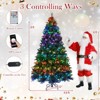Costway 5/6/7/8 FT Artificial Christmas Tree with 250/370/500/650 RGB LED Lights 584/1054/1436/1936 Branch Tips - 3 of 4