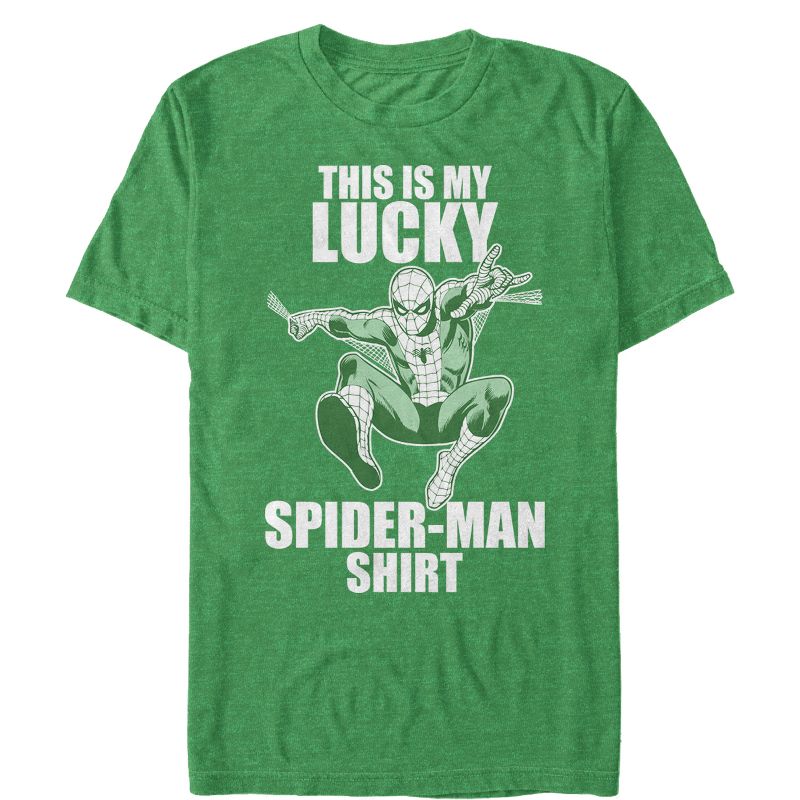 Men's Marvel St. Patrick's Day Spider-Man Lucky T-Shirt, 1 of 4