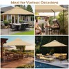 Yescom 12x12Ft Replacement Canopy Top Custom fit for Crown Shades Gazebo MS144-150D Outdoor Yard Party Summer BBQ Beige - 2 of 4