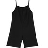 Girls' Wide-Leg Short Jumpsuit with Adjustable Suspenders and Pockets for Little Girl - 2 of 4