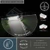VAXCEL Hanover Park 10.5 in. H 1-Light Textured Black Motion Sensor Dusk to Dawn Outdoor Wall Sconce, Durable Steel, Clear Glass Shade - 3 of 4