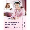 iClever Kids Headphones for School Travel, Safe Volume Limited, HD Mic Stereo Sound Over-Ear Girls Boys Headphones for Kid - 2 of 4