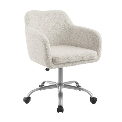 Rylen Modern Swivel Office Desk Chair White Linon Target