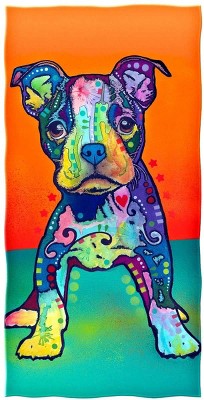 Dawhud Direct Colorful Cat Fleece Blanket For Bed, 50" X 60" Dean Russo II Cat Fleece