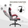 TiramisuBest 6-Point Vibrating Gaming Chair, 5 Modes, Racing Style, Heated, Red Faux Leather - 4 of 4