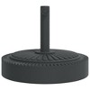 vidaXL Parasol Base Black PE and concrete with iron tube Medium - 4 of 4