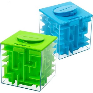 Kids Money Maze Puzzle Box, Puzzle Toy, Maze Box Toy, Fun Money Holder Box Gift, Brain Teaser Challenge for All Ages - 1 of 4