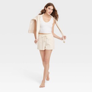 Women's Fleece Lounge Shorts - Colsie™ - 1 of 3