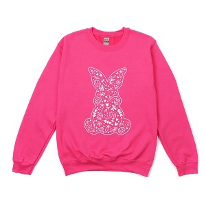 Simply Sage Market Women's Graphic Sweatshirt Easter Elements Bunny - 1 of 4