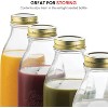 Bormioli Rocco Quattro Stagioni Glass Milk Bottle 33.75 Ounce 6 Pack, Clear - 3 of 4