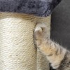 Sapphtopaz Cat Tree, Cat Tower with Large Condo Sisal Scratching Posts, 4 Climbing Ladder, Climbing Ladder, Cute Stair Shaped for Playing and Climbing - 3 of 4