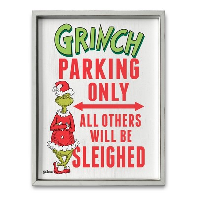 Creative Products The Grinch Parking Only 18 x 24 Dr. Seuss Framed Print