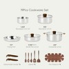 Itopfox 19-Piece Stainless Steel Cookware Set with Detachable Handles, Induction-Compatible Pots and Pans for Kitchen, RV, and Camping, Oven Safe - 2 of 4