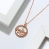 Flower Window Pattern Pendant Necklace for Women Cz Simulated Pearl Ginger Lyne Collection - 3 of 4