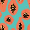 Erika Stallworth Papaya Sky Tropical Fruit Heavy Shower Curtain - Deny Designs: 78" Long, Microfiber, Ring Top - 3 of 3