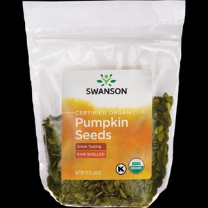 Swanson Certified Organic Pumpkin Seeds - Raw Shelled. - 1 of 2