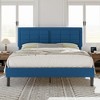 VECELO Twin/Full/Queen Size Upholstered Bed Frame Button Tufted Adjustable Headboard - 4 of 4