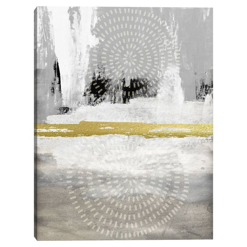 30&#34; x 40&#34; Abstract by Nikki Chu Canvas Art Print Gray and White - Masterpiece Art Gallery, 1 of 6