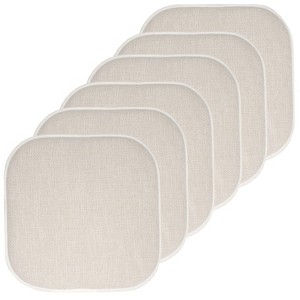 Alexis Memory Foam No Slip Back 16" x 16" Chair Pad Cushion by Sweet Home Collection® - 1 of 4