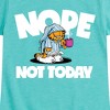 Girls' - Garfield - Nope Not Today Fitted Short Sleeve Graphic T-Shirt - 2 of 4