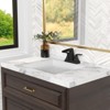 CASAINC Deck Mounted 3 Hole Double Handle Centerset Bathroom Sink Faucet with Pop-Up Drain - 4 of 4