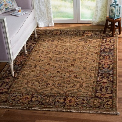 Camel Hand-Knotted Wool Oriental 6' x 9' Area Rug