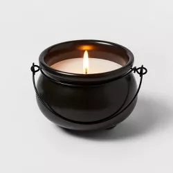 8oz Black Cobwebs & Ashes Ceramic Cauldron Figural Candle - Hyde & EEK! Boutique™