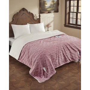 Coucheta Electric Blanket, Thick Tufted Plush Heated Blanket,10 Heat&Time Settings,ETL Certified Machine Washable Heated Throw,Multiple Sizes&Colors - 1 of 4