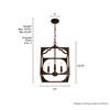 Hunter 15" Highland Hill Pendant Ceiling Light Textured Rust Finish - 2 of 4