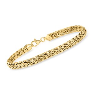 Ross-Simons 18kt Yellow Gold Wheat-Chain Bracelet - 1 of 4