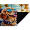 Stupell Industries Cool Puppy Tropical Sunset Printed Outdoor Door Mat, design by Image World, 18"x30" - 2 of 4