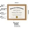 Americanflat 8.5x11 Diploma Frame with Shatter-Resistant Glass - Document Frame with Engineered Wood - Legacy Collection - Dark Oak - 2 of 4