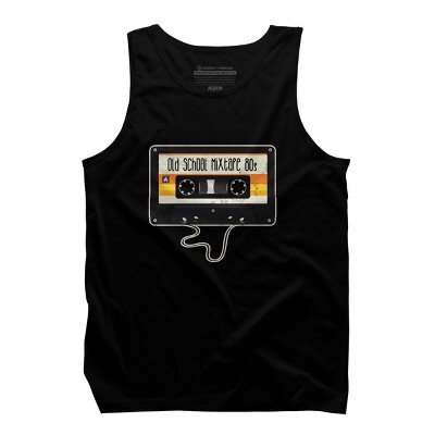 Men's Design By Humans Old School Mixtape 80s By JoshuasPlayhouse Tank Top