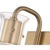 Mitzi Riley 1 - Light Vanity in  Aged Brass Clear Shade - 2 of 4