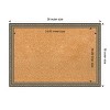 Amanti Art Parisian Silver Wood Framed Corkboard, Grey Cork - 4 of 4