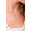 Pavilion Gift Company - Mom White Crystal - 16.5"-18.5" White Gold Plated Necklace with Cubic Zirconia Stones - Necklaces - 2 of 4