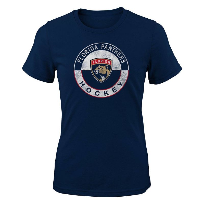 NHL Florida Panthers Girls&#39; Crew Neck T-Shirt, 1 of 2