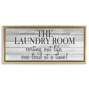 Stupell Industries Laundry Sorting Out Life, 31" x 14" - 1 of 4