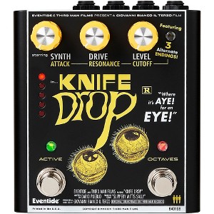 Eventide Knife Drop Fuzz Octave With Monophonic Synth Effects Pedal Black - 1 of 4