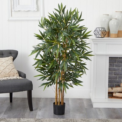 Elegant Biggy Bamboo Silk Tree in Outdoor-Ready Pot