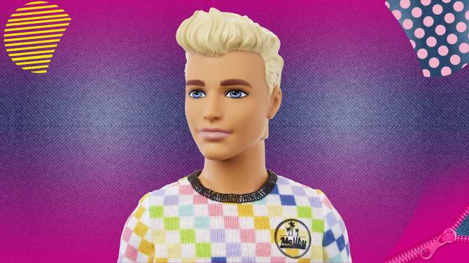 Barbie Ken Fashionista Doll - Rainbow Checkered Shirt, 2 of 8, play video